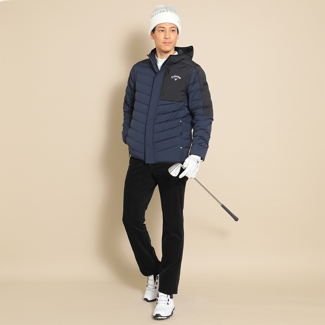 CALLAWAY ストレッチタフタ ２WAYフルジップダウンブルゾン (MENS