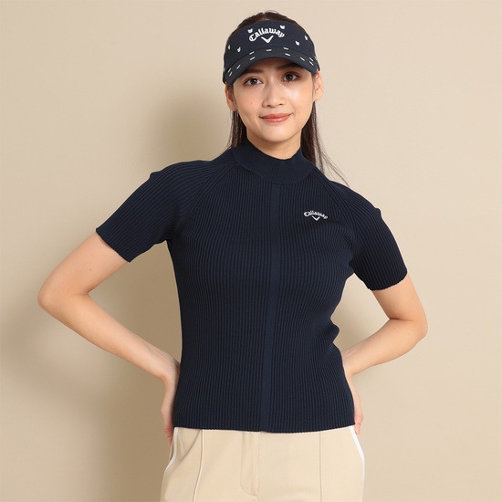 CALLAWAY 半袖モックネックニット (WOMENS)