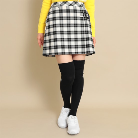 キャロウェイ ゴルフ スカート 日本製 ネイビー チェック Lサイズ