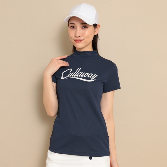 CALLAWAY 【オンライン限定】クローズドカノコ半袖モックネックシャツ(WOMENS)