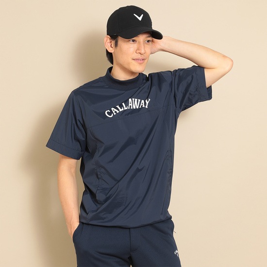 CALLAWAY ナイロンストレッチ半袖プルオーバーブルゾン ※4Lサイズあり (MENS)