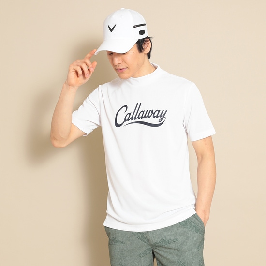 CALLAWAY 【オンライン限定】クローズドカノコ半袖モックネックシャツ（MENS)