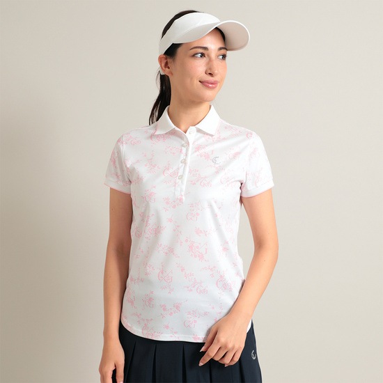 CALLAWAY RED LABEL C/Gプリントカノコ半袖シャツ(WOMENS)