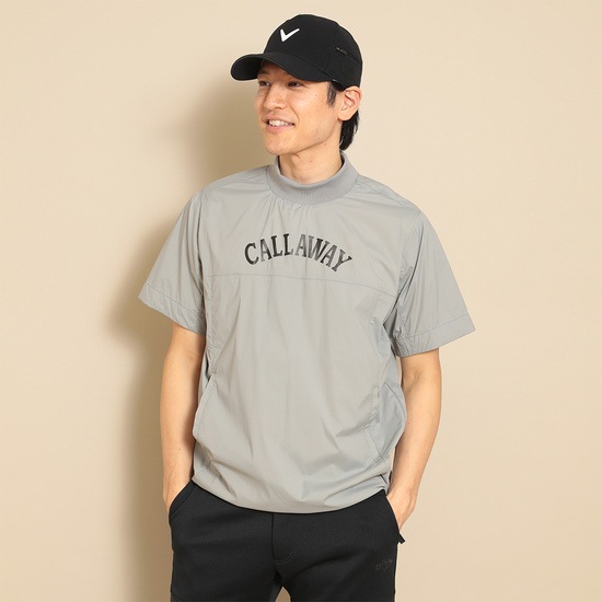 CALLAWAY ナイロンストレッチ半袖プルオーバーブルゾン ※4Lサイズあり (MENS)