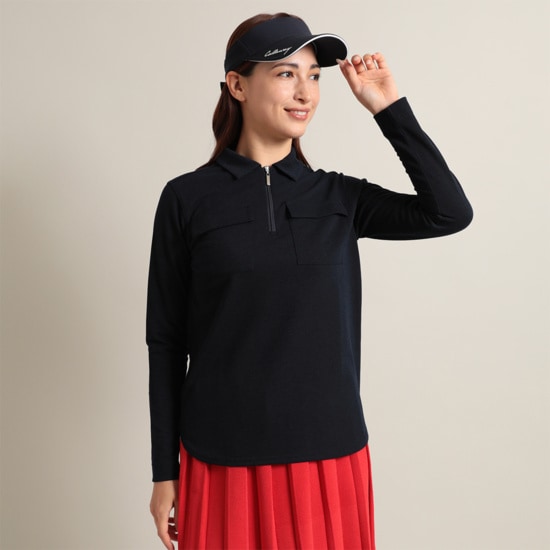 メランジカノコ ハーフジップシャツ (WOMENS)