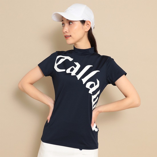 CALLAWAY 【オンライン限定】ストレッチスムース半袖モックネックシャツ (WOMENS)