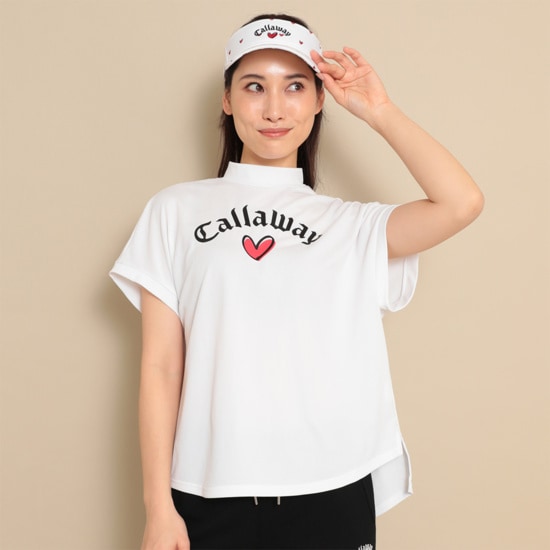 CALLAWAY 【オンライン限定】ハートプリントモックネックシャツ (WOMENS)