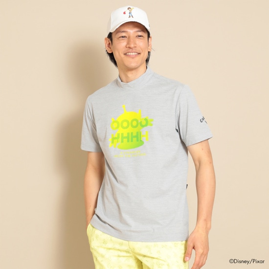 Toy Story / Callaway Collection ポリエステル天竺半袖モックネックシャツ  (MENS)